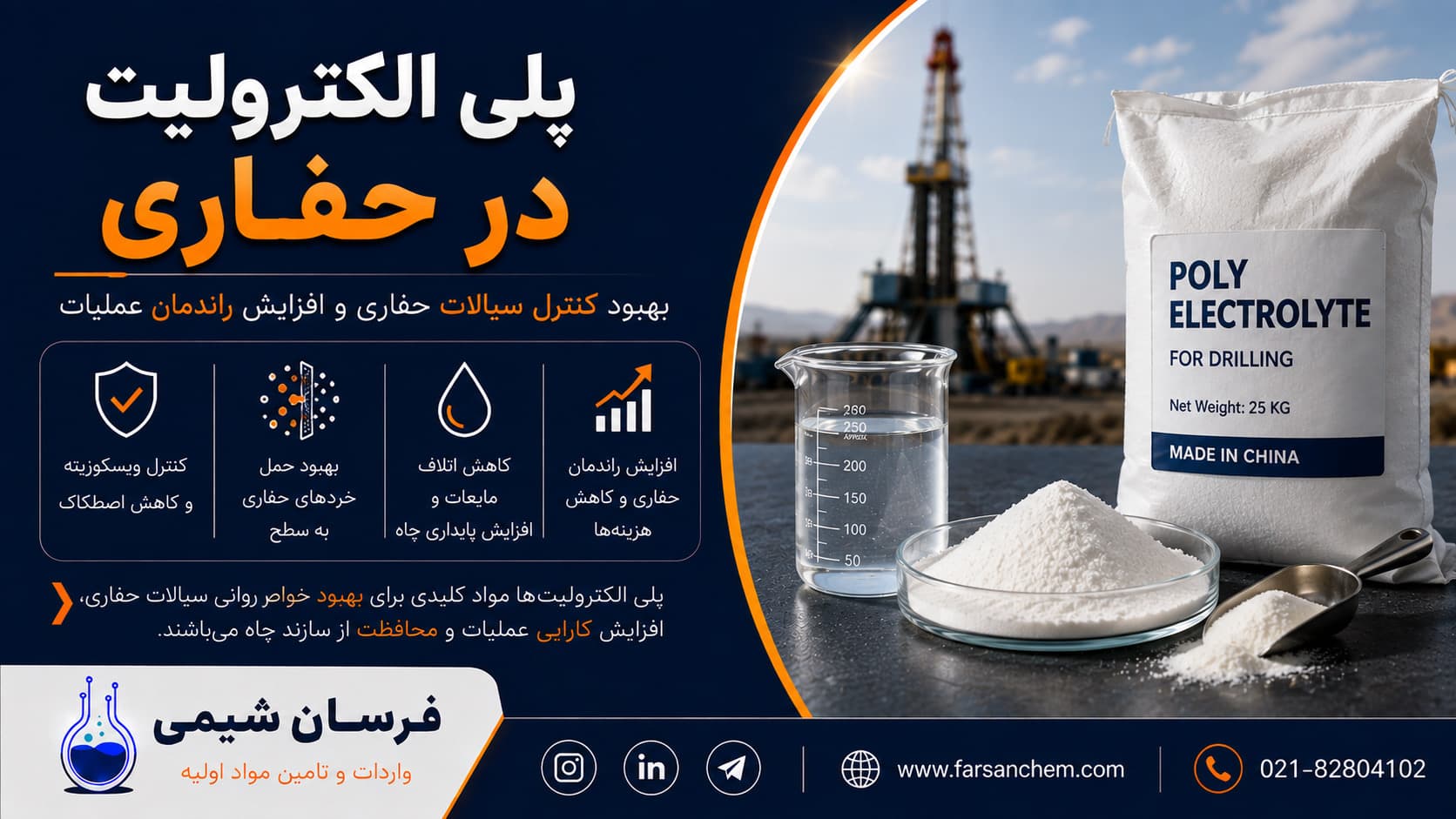 پلی‌الکترولیت‌ در صنعت حفاری