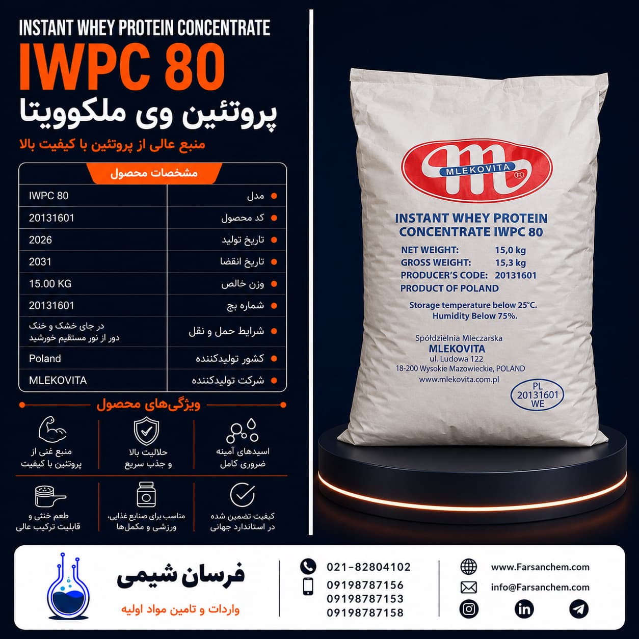 پروتئین وی ملکوویتا